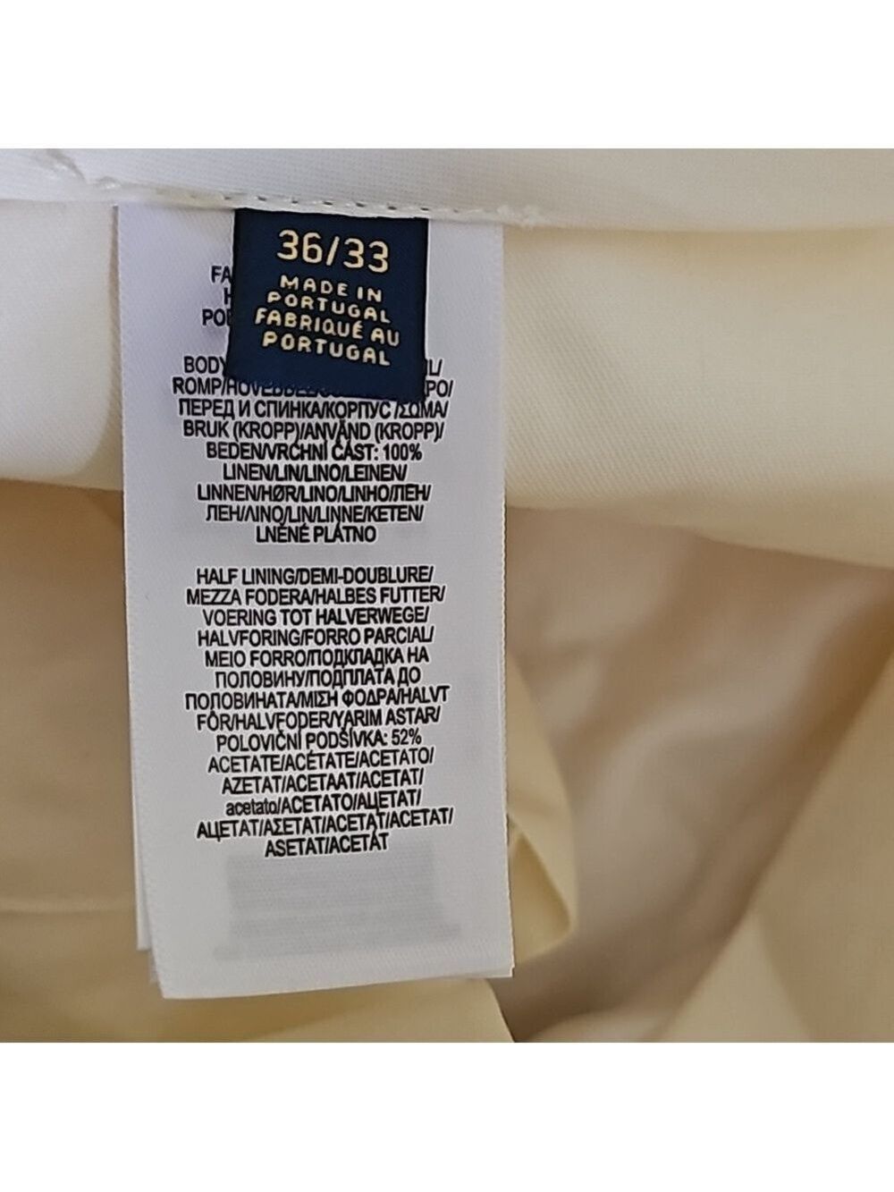 Polo Ralph Lauren light cream pants - Picture 5 of 6